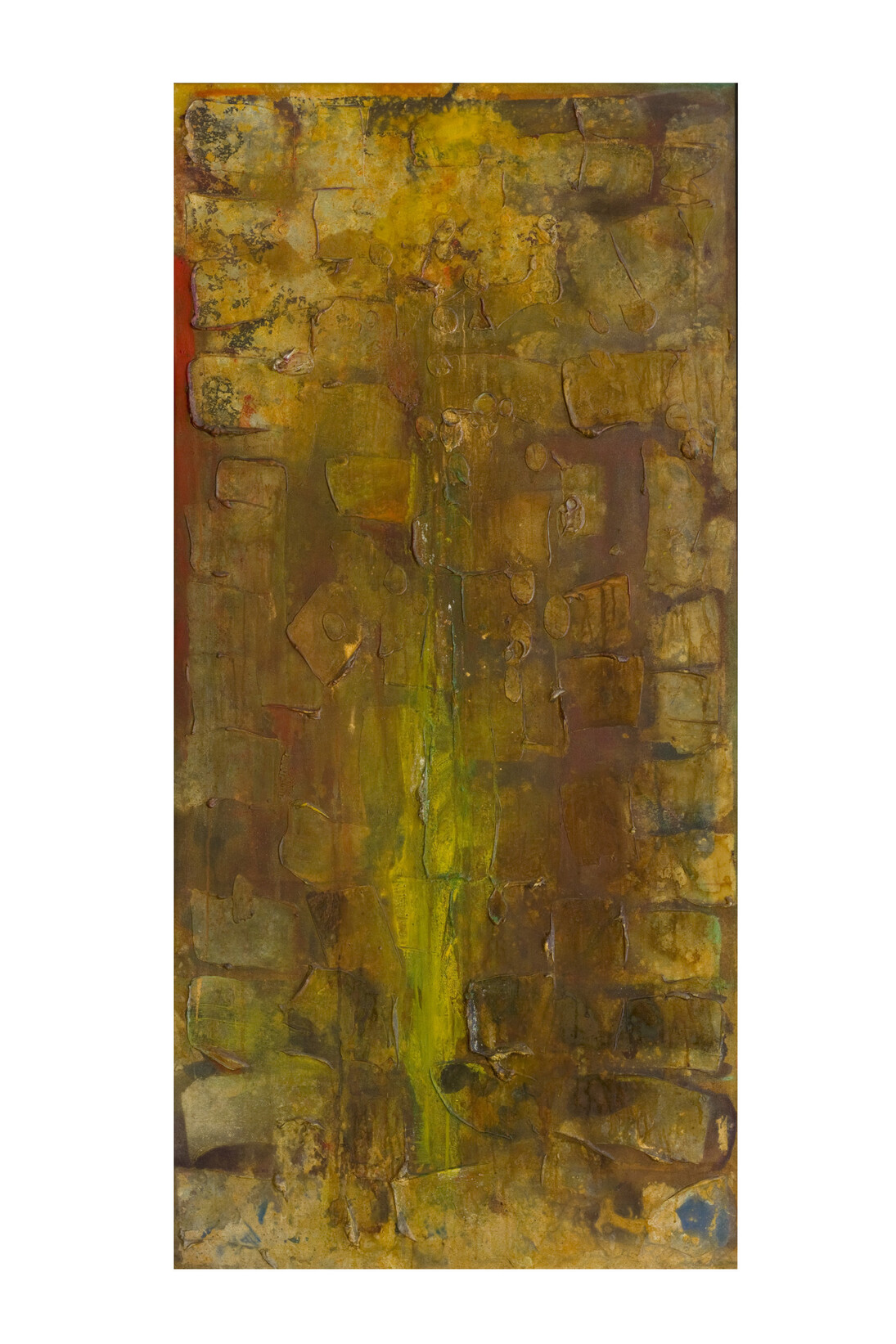 Frank Bowling, Rachel III, 1989, Acrylic on canvas, 175.3 x 81.3 cm, Image courtesy of the Artist and Hales Gallery, London, Copyright of the Artist
