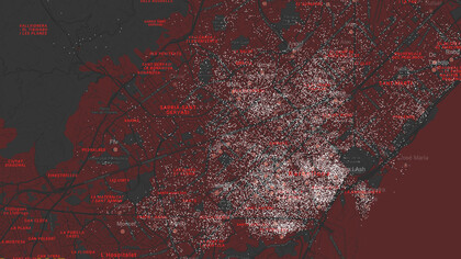 Mappa dei b&b di Barcellona