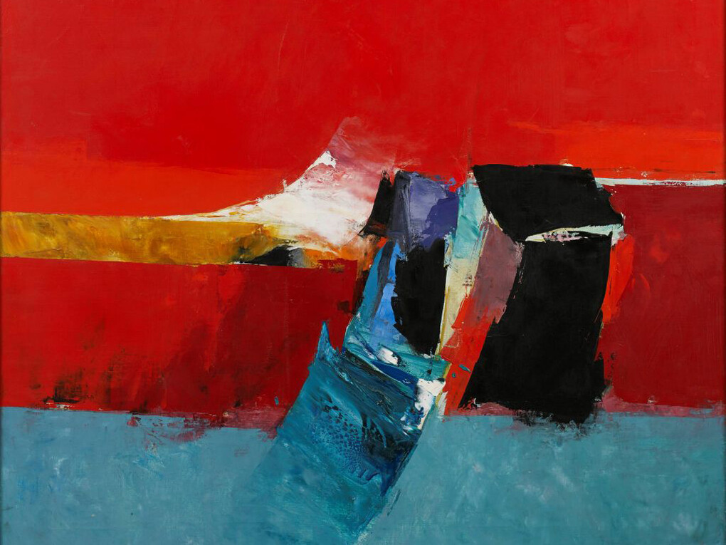 Hamilton Fraser RA, Red Landscape