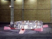 Phyllida Barlow Swamp, untitled: barrier, 2010, installation view