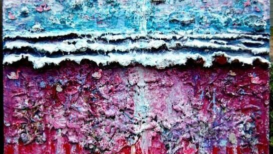 Lleuad I, 90 x 122 cm, oil on board