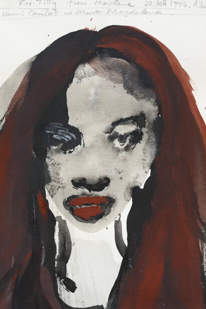 Marlene Dumas, Naomi Cambell [sic] as Maria Magdalena (detail), 1996. Mit freundlicher genehmigung des Museums Städel