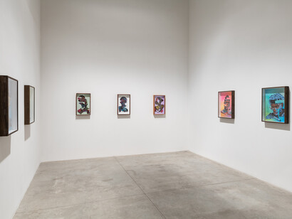 Patrick Quarm, Phantoms in familiar terrains, exhibition view. Courtesy of Albertz Benda Gallery