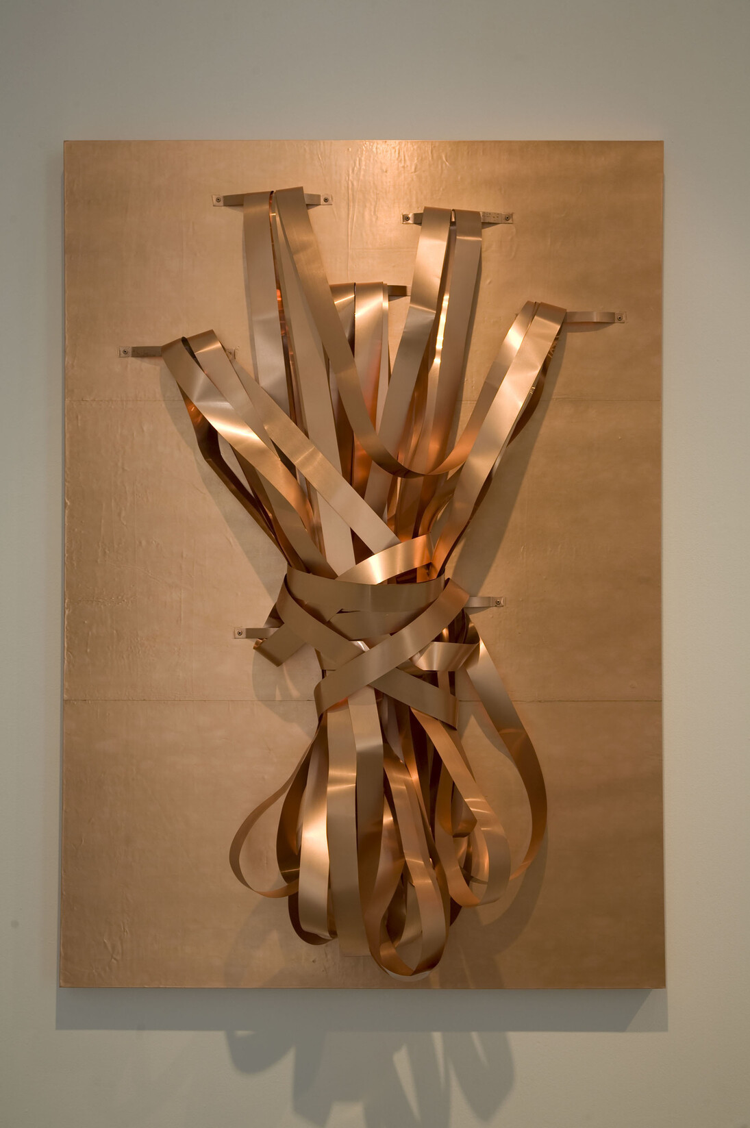 Hidetoshi Nagasawa, Visione di Ezechiele, rame e legno, 2015, 100 x 140 cm, prezzo: 50.000 €