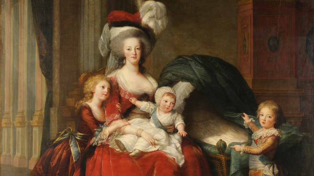 Élisabeth Louise Vigée Le Brun, "Marie-Antoinette de Lorraine-Habsbourg, reine de France et ses enfants (Maria Antonietta di Lorena-Habsbourg, regina di Francia, e i suoi figli)", 1787, olio su tela, Versailles, Francia