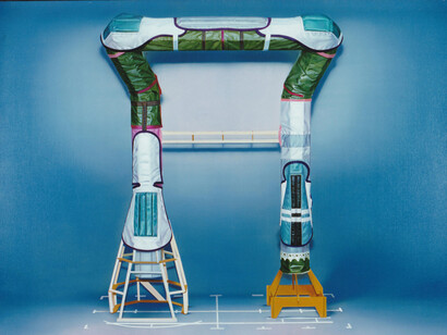 Pierpaolo Campanini, Senza titolo, 2001, olio su tela, cm 190 x 140; ph. Roberto Marossi, courtesy Kaufmann Repetto