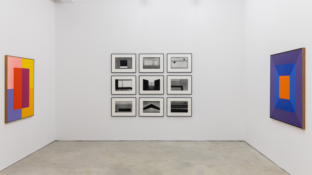 Karl Benjamin und Grey Crawford, Geometry of light, ausstellungsansicht. Mit freundlicher genehmigung von Persons Projects