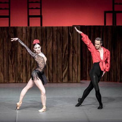 Montaje de «Carmen Suite», una de las coreografías más famosas de Alberto Alonso