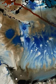 Meg Bloom: My mind'eyes (without min mind). Acuarela, tinta y fibra