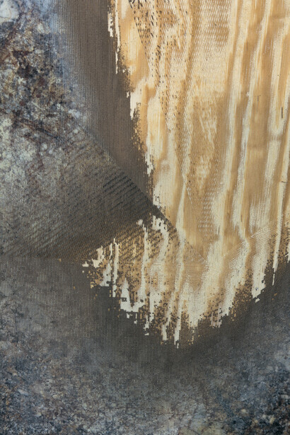 Michael DeLucia, Abe Lincoln or The Virgin Mary, 2014, High pressure laminate on plywood, 243,84 x 121,92 x 4 cm (96 x 48 x 1 5/8 in.), Courtesy Michael DeLucia & Galerie Nathalie Obadia Paris / Brussels © We Document Art