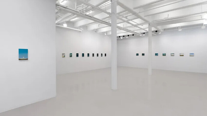 Na Kim, Blue, exhibition view. Courtesy of Nicola Vassell Gallery