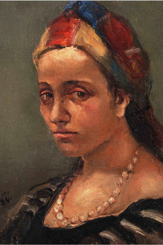 Alberto Ziveri, Ritratto con turbante,1941
