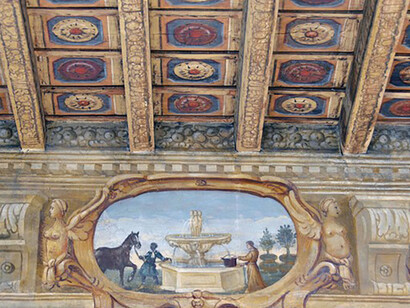 Bergamo, La Celadina, Villa dei Tasso, Hunting and Fishing room