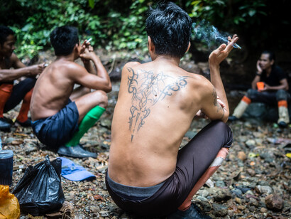 Guide Dayak nella foresta del Kalimantan
- Foto di Riccardo Gallino