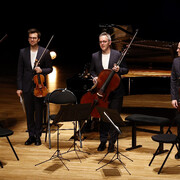 Quatuor Dutilleux, membri del programma del festival, sul palco durante un concerto passato. Cortesia del Festival Grandval, una nobile all’avanguardia