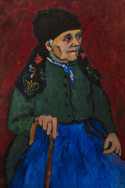 Gabriele Münter, Habitante de Murnau (Rosalie Leiss), 1909. Avec l'aimable autorisation du Musée d'Art Moderne de Paris