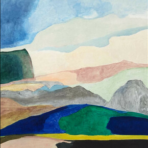 Jan Sebastian Koch, When It Rains (2019), egg Tempera on Linen, 80x80cm, £4,000 