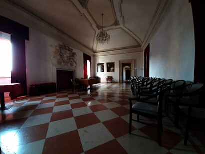 Bergamo, La Celadina, Villa dei Tasso, 
 Fireplace room
