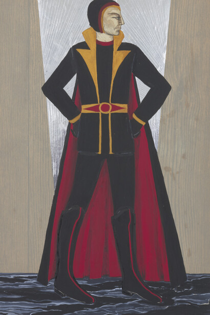 Betye Saar, Antigone: black red cape (detail), 1970. Courtesy of Roberts Projects