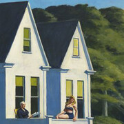 Edward Hopper, Second Story Sunlight, 1960, Oil on canvas, 102.1 x 127.3 cm, Purchase, with funds from the Friends of the Whitney Museum of American Art., Inv. N.: 60.54., New York, Whitney Museum of American Art., © Heirs of Josephine Hopper / 2019, ProLitteris, Zurich, © 2019. Digital image Whitney Museum of American Art / Licensed by Scala
