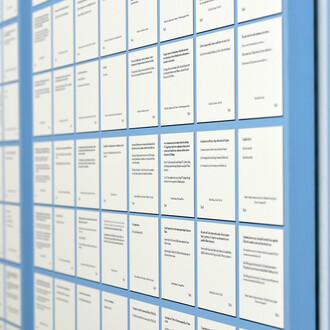 Daniela Comani, The Beginning The End, 2020, pigment print, 3 elementi, cm 210x120 cad.
(dettaglio), Courtesy l'artista e Galleria Studio G7, Bologna