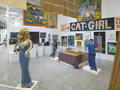 Various artists, Carnival, exhibition view. Courtesy of Jeffrey Deitch Gallery