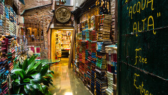 Libreria Acqua alta a Venezia
