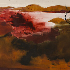 Kate Downie, The Bay, oil on canvas, 110 x 200 cm