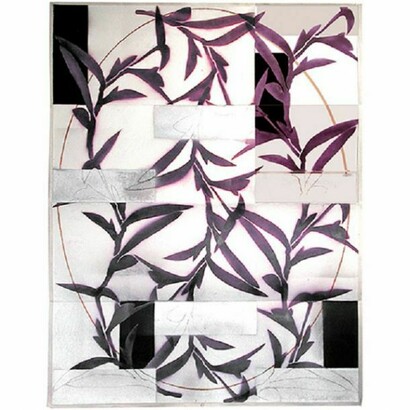 Wandering, Acrylic on Folded Paper Mounted on Cloth, 57" x 38", 2004