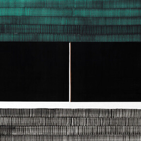 Juan Uslé, Soñé que revelabas (Nilo), 2014, vinyl dispersion and dry pigment on canvas, 274 x 203 cm, Detail