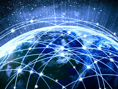 Red de comunicaciones a lo largo de la superficie terrestre