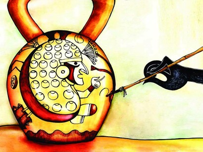 Ilustración del libro "Aia Paec y los Hombres Pallar"