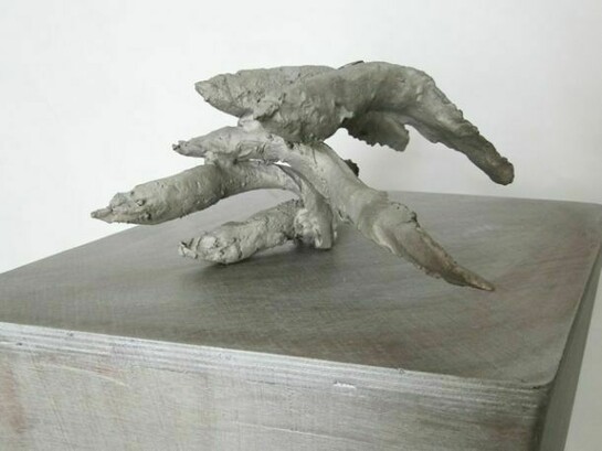 Directions 1, 2010-2013, Sculpture: 15 (h) x 33 x 15 cm, Sculpture: Silicon bronze, Base: wood