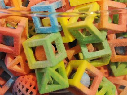Piezas producidas con una impresora 3D
