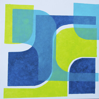 Mica Barbot, Moringa Azul, 70 x 70 cm