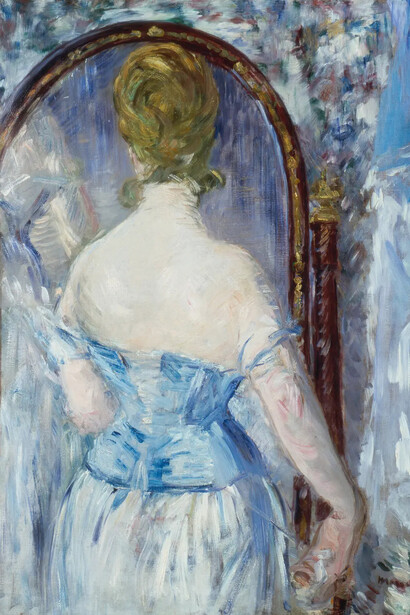 Édouard Manet, Before the mirror (Devant la glace) (detail), 1877. Courtesy of the Cleveland Museum of Art