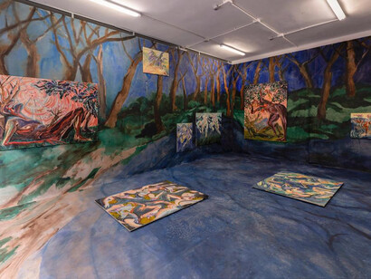 Marina Roca Díe, Arrobamiento, vista de exhibición. Cortesía de la Galería El Chico
