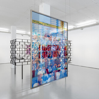 Sabine Hornig, The matter of the glazed fence, exhibition view. Courtesy of Cristina Guerra Contemporary Art