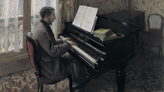 Gustave Caillebotte, Jeune homme au piano 