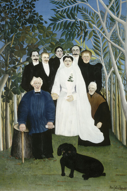 Henri Rousseau, dit Le Douanier Rousseau (1844-1910). La Noce (Une noce à la campagne), vers 1905. Huile sur toile, 163 x 114 cm. Paris, musée de l’Orangerie © RMN-Grand Palais (musée de l’Orangerie) / Hervé Lewandowski