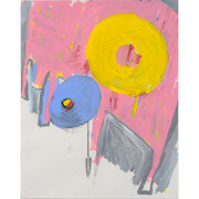 Paintings from the Donut Series, 2004-2014, acrylic on paper, 24 x 18 inches