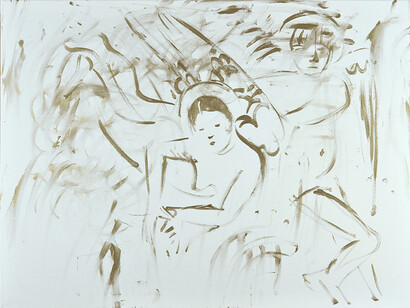 Lucy Stein, Grotbag 7, 2014, acrylic on canvas, 23 5/8 x 31 1/2 in/60 x 80 cm