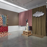 Sanford Biggers, The gift of tongues, exhibition view. Courtesy of Boesky Gallery