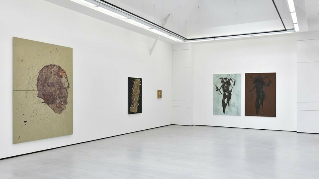 Sur vous je crache la peinture, Exhibition view. Courtesy of Galerie Christophe Gaillard