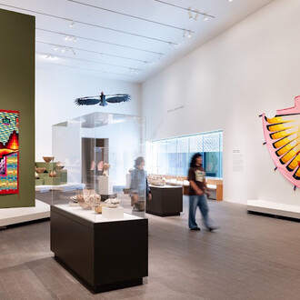 Arts of indigenous America, exhibition view. Courtesy of De Young Museum