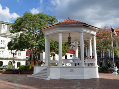 Plaza de la Independencia, considerada patrimonio cultural de la nación panameña