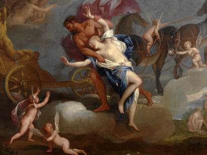 El testimonio de las víctimas termina siendo clave para su identificación y posterior detención.    Gregorio Lazzarini, (1657–1730). La violación de Proserpina, Colección privada