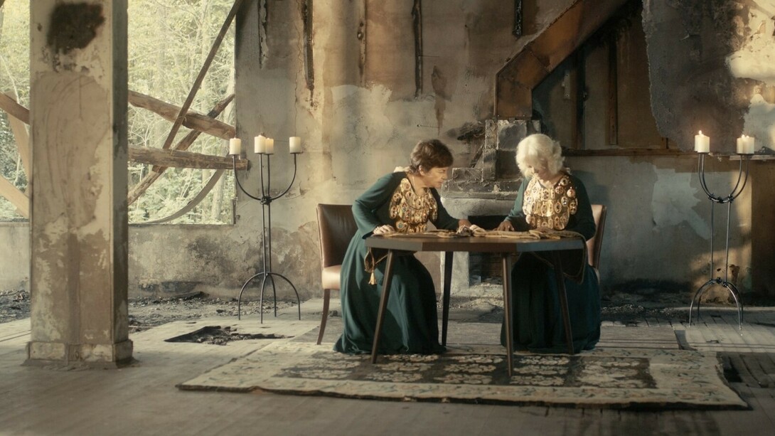 Nancy Atakan & Kalliopi Lemos, Necklace of Time, still from double channel digital film, 7 min., 2020 