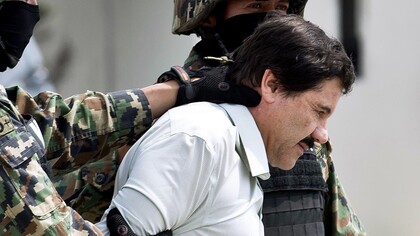 Una de las detenciones de El Chapo por la justicia mejicana