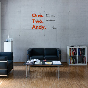 One. Two. Andy. Courtesy of Artrust